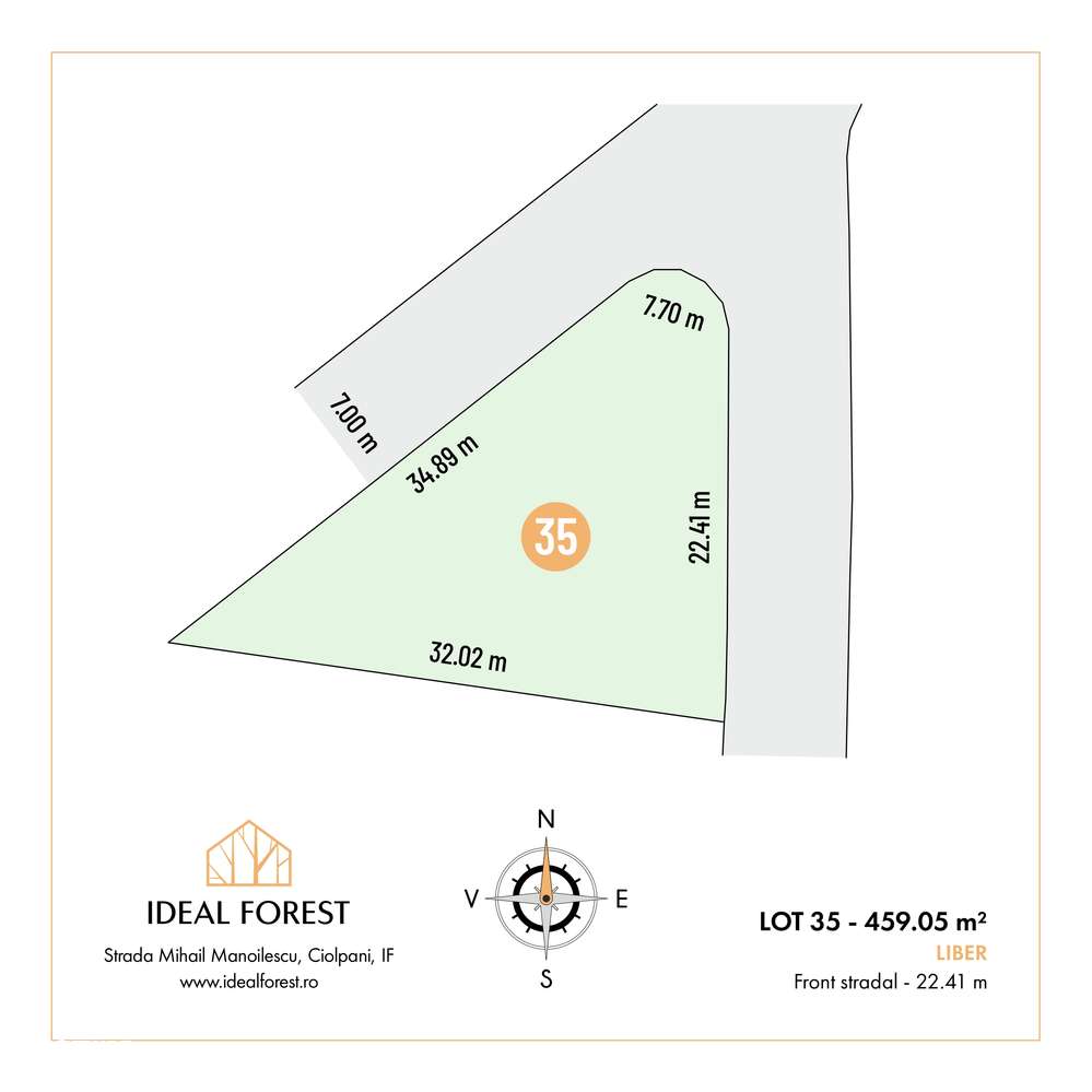 Lot de teren de vanzare cu deschidere padurea Snagov MEGA PROMOTII - Imagine principală: 2/9