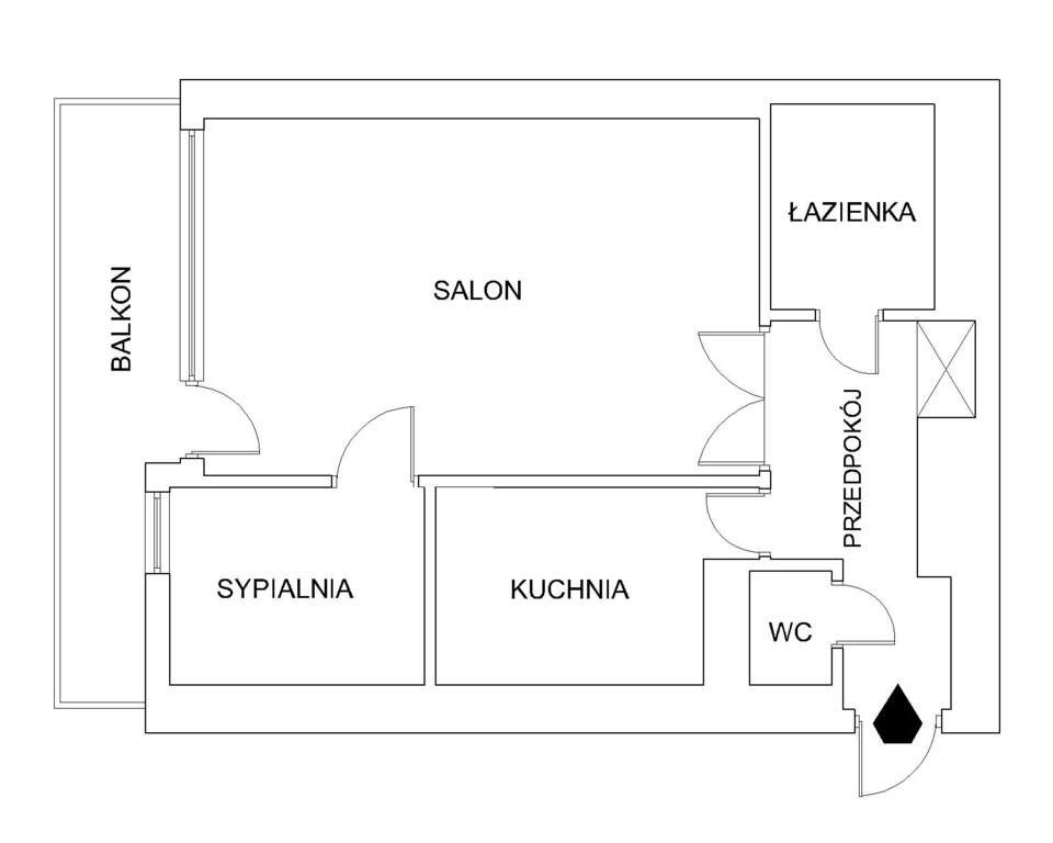 Niesamowita lokalizacja! Duży balkon! Super układ!-12