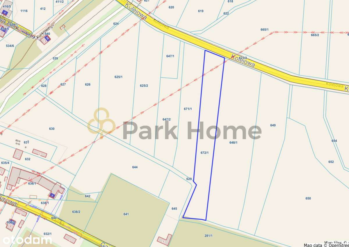 Działka 5737 m2 - Mpzp - Rawicz Sarnowa - Pełny obrazek: 2/4