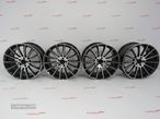 Jantes Look Mercedes Turbine 19 8 et 40 + 9 et45 5x112 Preto + polido - 1