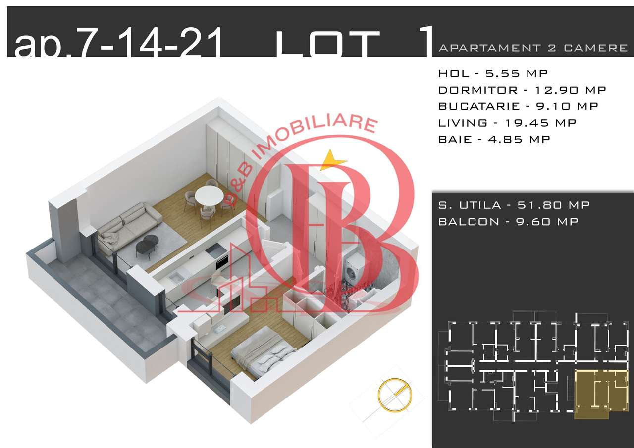 Comision 0%-Theodor Pallady Sector 3-Apartament 2 camere