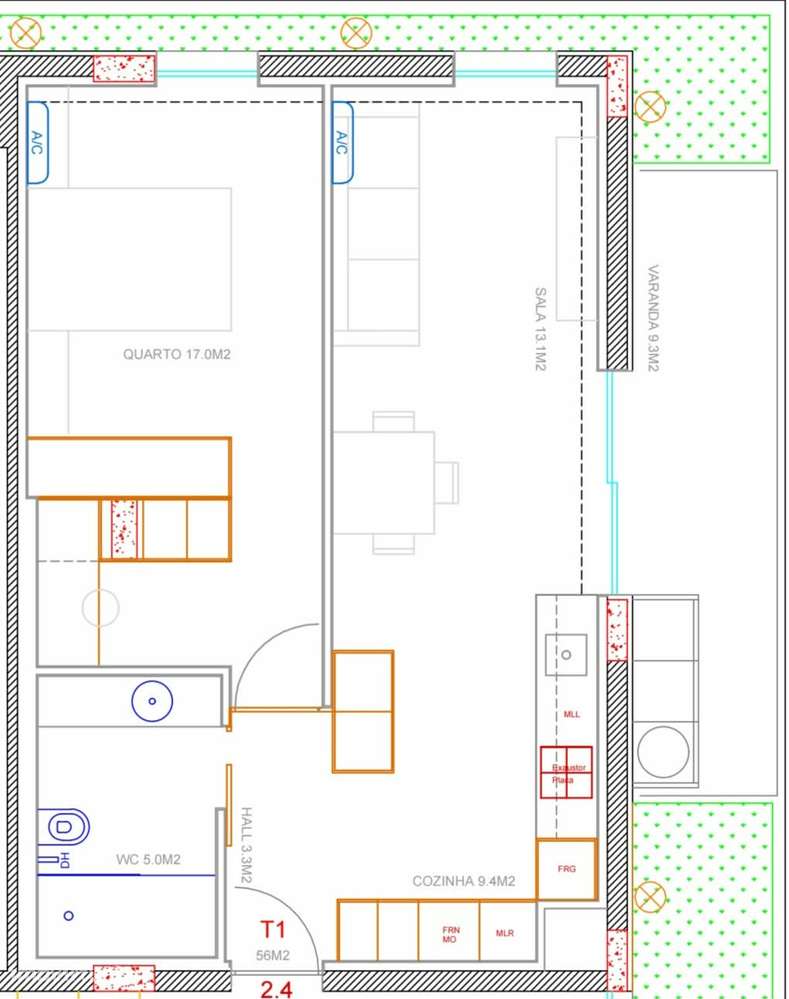 Apartamento T1 em São Victor, Braga.-21