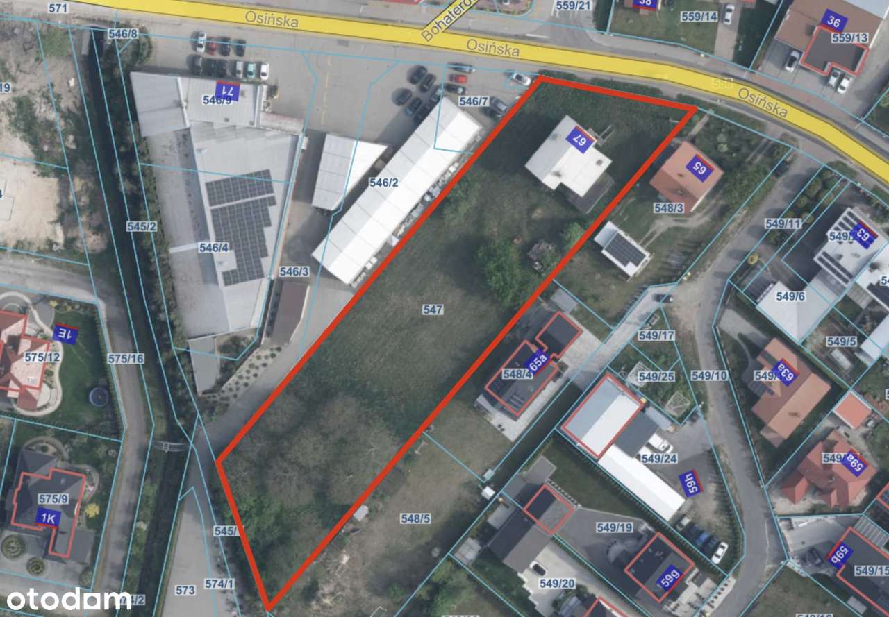 Działka budowlana w Centrum Kępna - 38 ar plus stary dom - Pełny obrazek: 5/15