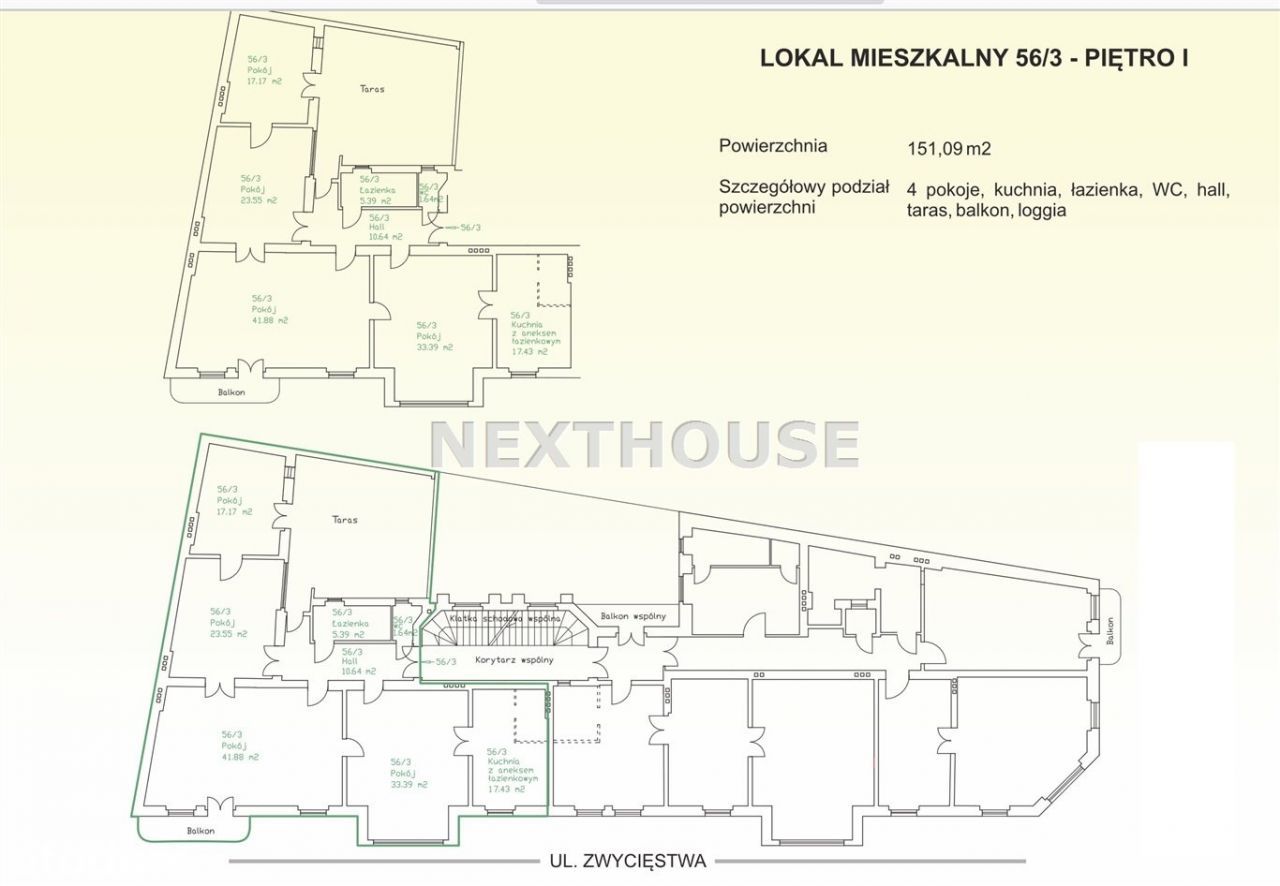 Mieszkanie, 151,09 m², Gliwice