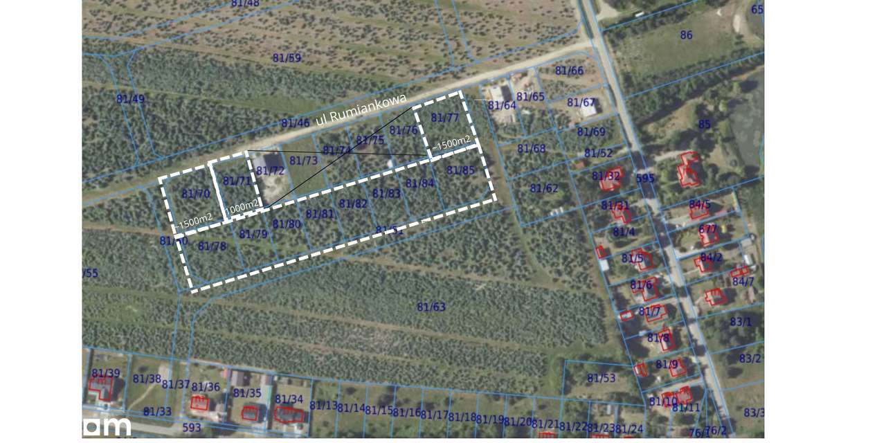 Działki budowlane Zawonia, ul. Rumiankowa, na zadrzewionym terenie! - Pełny obrazek: 4/8