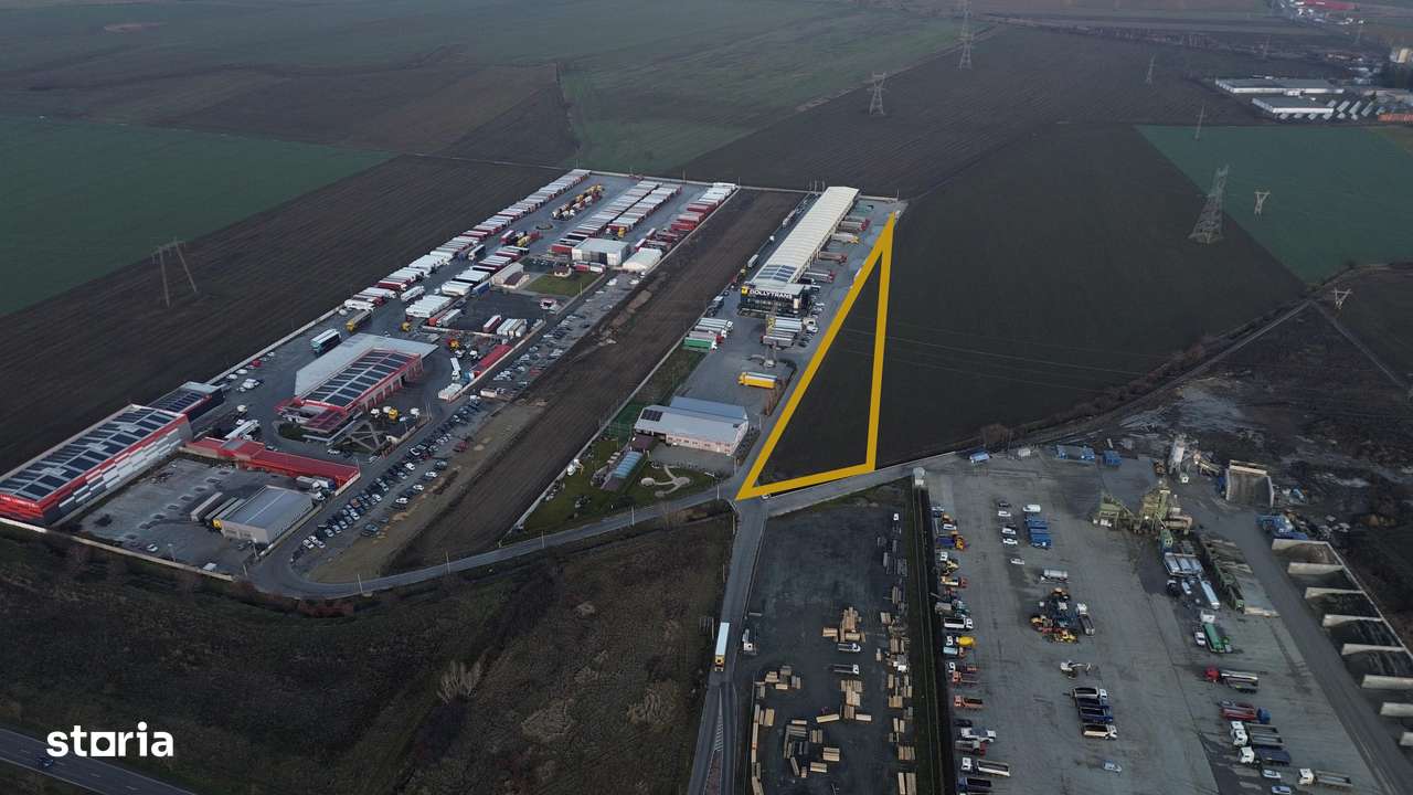 Teren Extravilan 10.200 mp – Zona Industriala Est Arad, Comision 0% - Imagine principală: 2/6