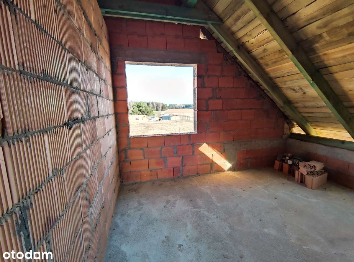 Dom w trakcie budowy w sąsiedztwie lasów i Jeziora Ślesińskiego-14