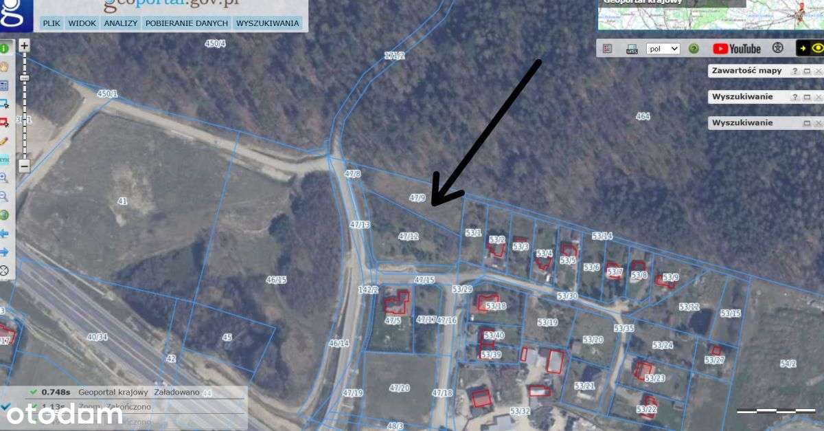 Działka w Kamieniu 2048 | Ściana Lasu-4