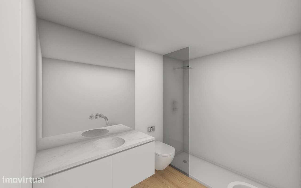Apartamento T2 novo com piscina e garagem-40