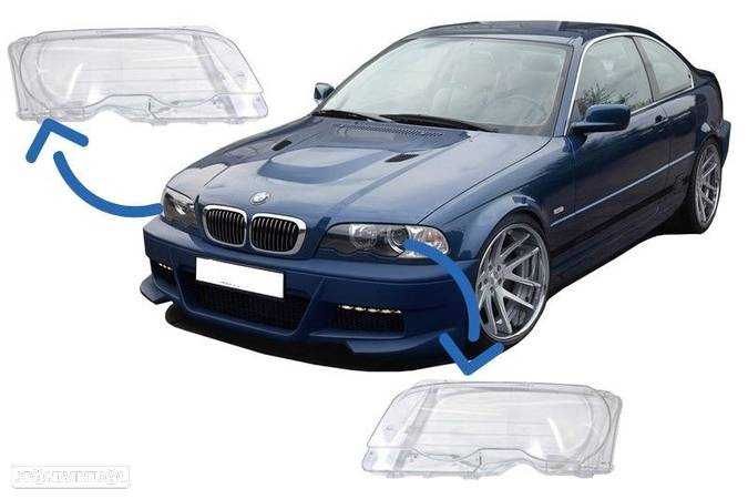 Lentes de Faróis Bmw Série 3 E46 Coupé Cabrio (1999 a 2002) - 1