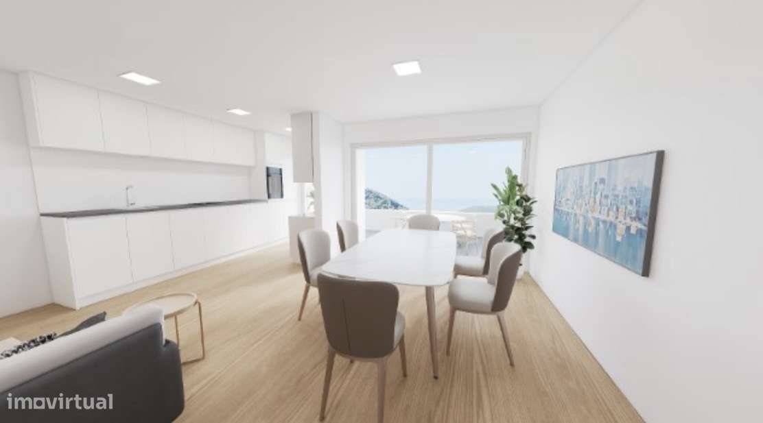 Apartamento T2 novo terraço vista mar e serra Sesimbra-11