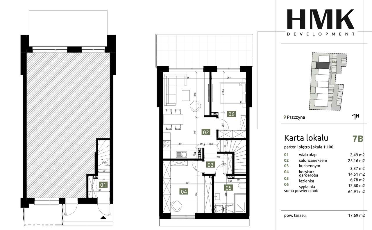 Osiedle przy ul. Bielasa | 3 pokoje z dużym balkonem | 64,91m2 - Pełny obrazek: 4/13