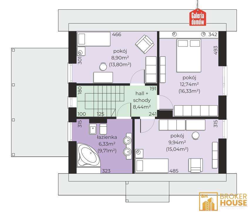 DOM WOLNOSTOJĄCY W STANIE DEWELOPERSKIM CZARNOWĄSY POMPA CIEPŁA - Pełny obrazek: 5/20