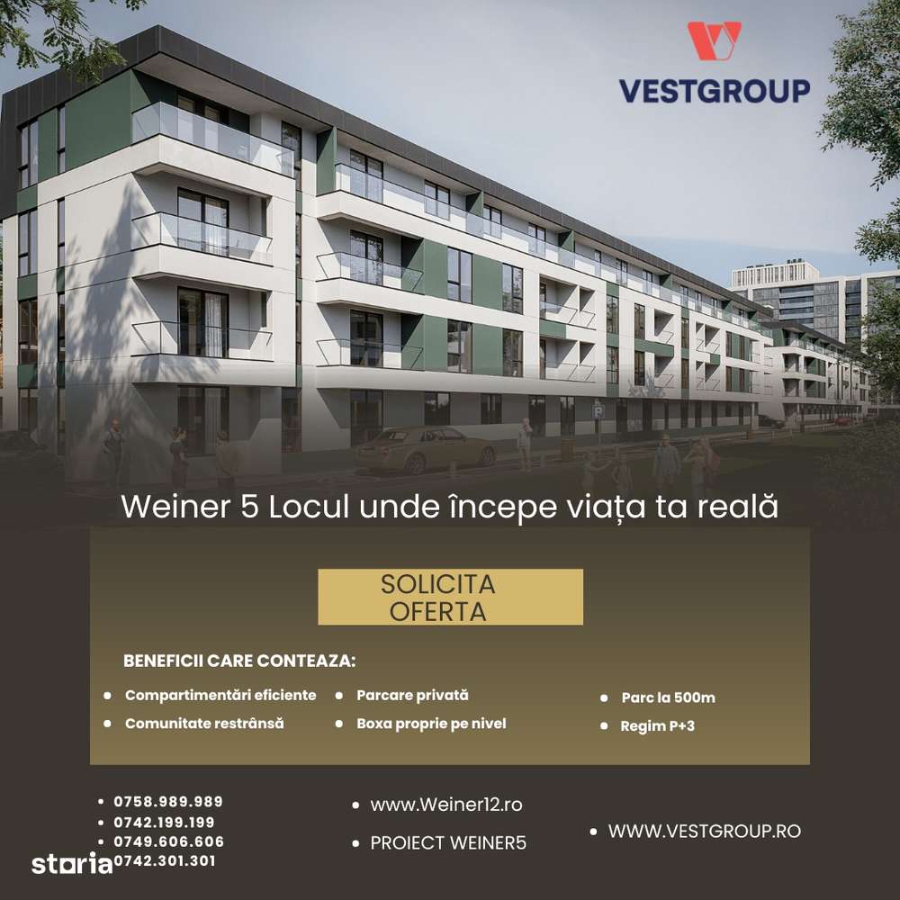 Garsoniera Proiect Weiner 5 Direct Dezvoltator Vest Group
