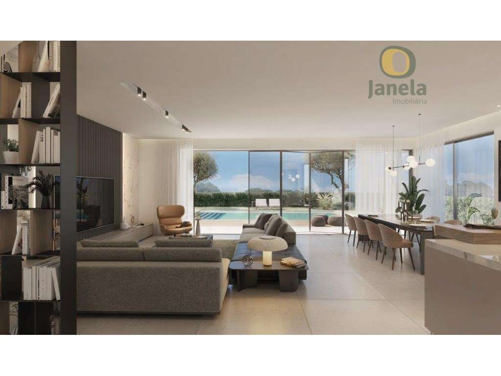 Moradia T4 contemporânea com piscina, garrafeira e fire pit-12