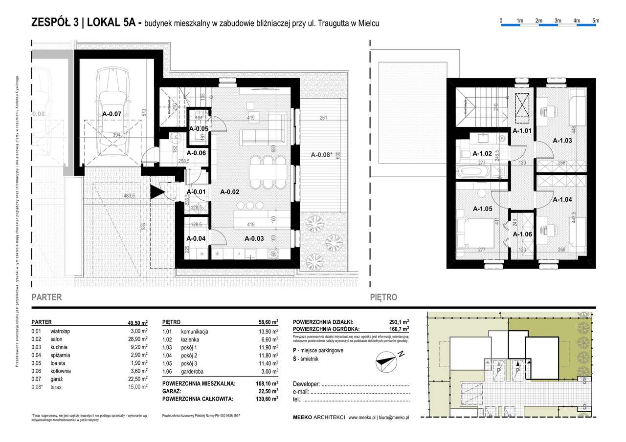 "Domy na Traugutta" domy jednorodzinne 130m2 z garażem i dużym ogrodem-11