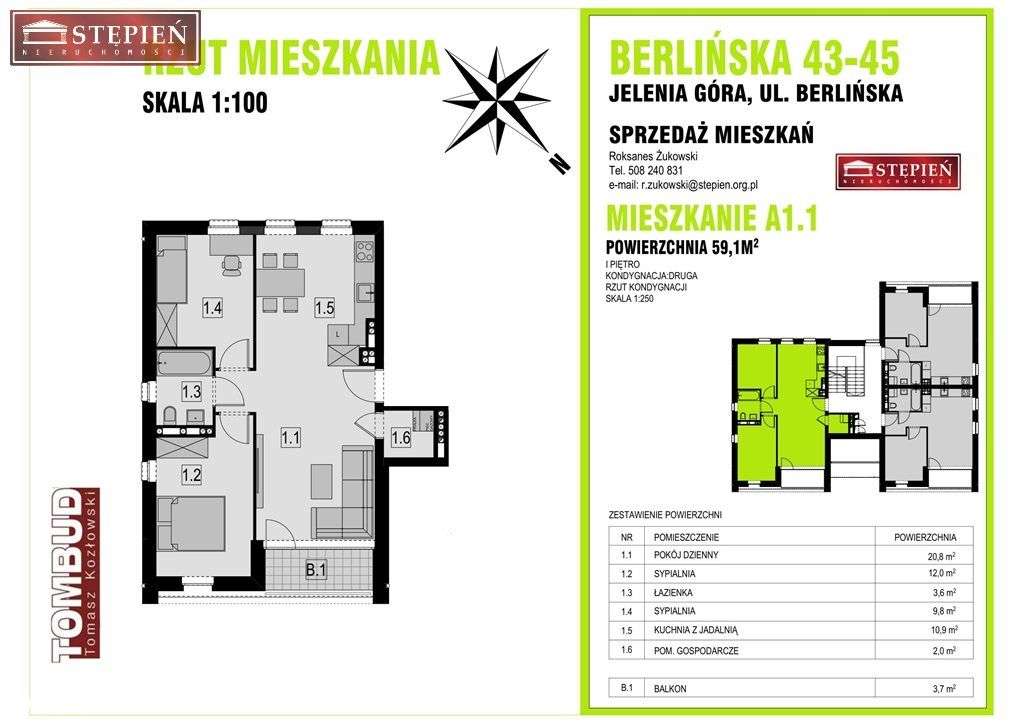 Trzypokojowe z dużym balkonem - Pełny obrazek: 5/5