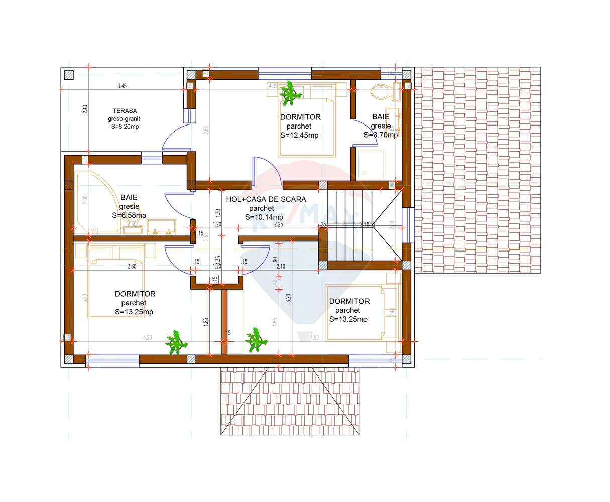 Casa cu 4 camere de vanzare, Jucu de Sus, Frasinului Nr.6 Semifinisat-6
