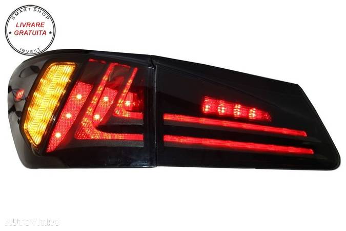 Stopuri Full LED LEXUS IS XE20 (2006-2012) Light Bar Facelift New XE30 Design Fumu- livrare gratuita - 6