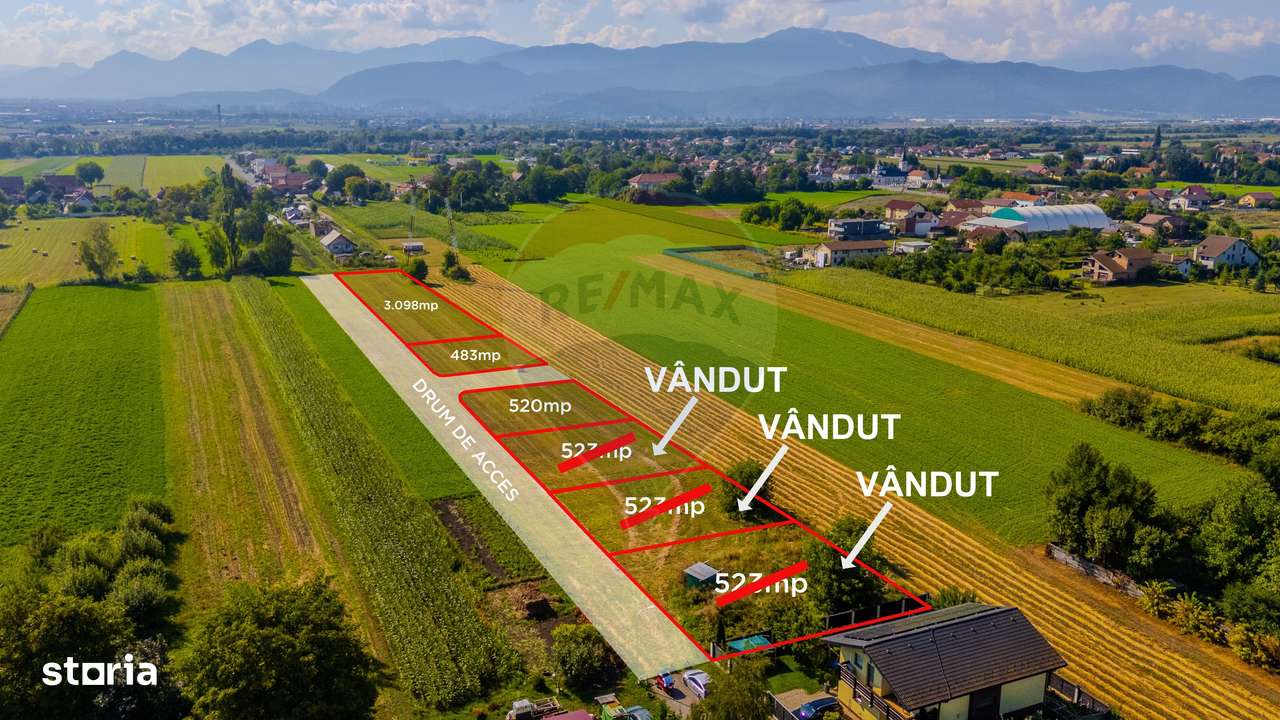 COMISION 0% Teren 520mp Brasov / Stupini - Imagine principală: 3/14