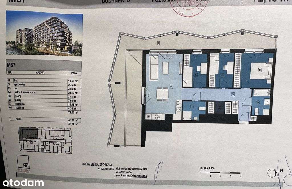 Mieszkanie z widokiem na Wisłok od Właściciela-1