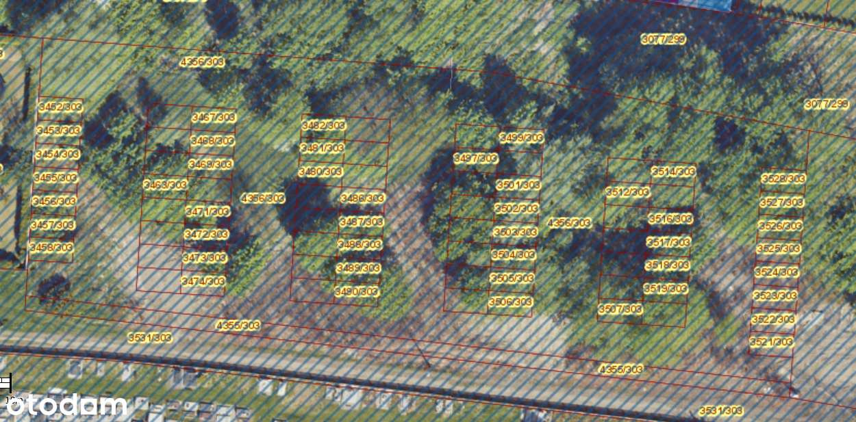Działka inwestycyjna 3788 m2 w tym 77 działek pod garaże po 19 m2-0