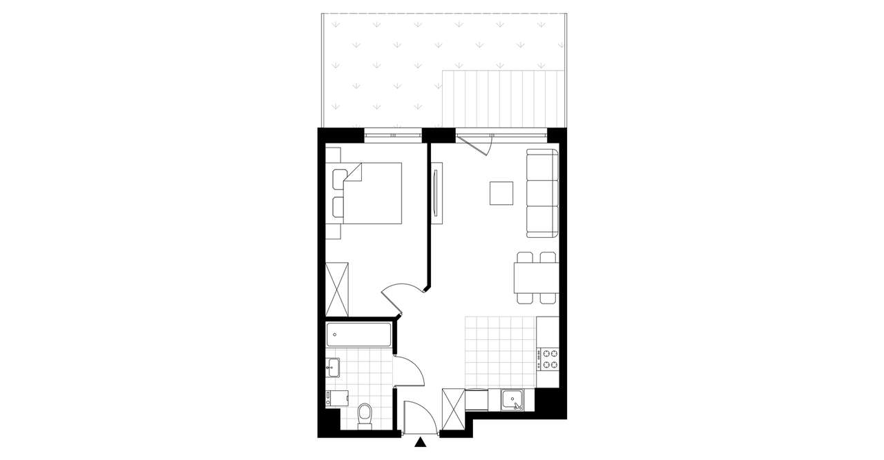 Medyków 32 | mieszkanie 2-pok. | 16 - Pełny obrazek: 4/8