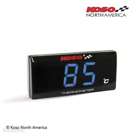 relógio de temperatura digital koso super slim azul - 1