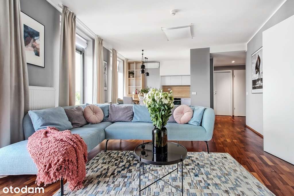 Apartament z balkonem, widok na park