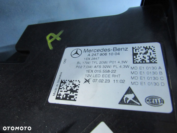Prawa Mercedes W247 Lift B-Klasa Performance EUROPA - 8