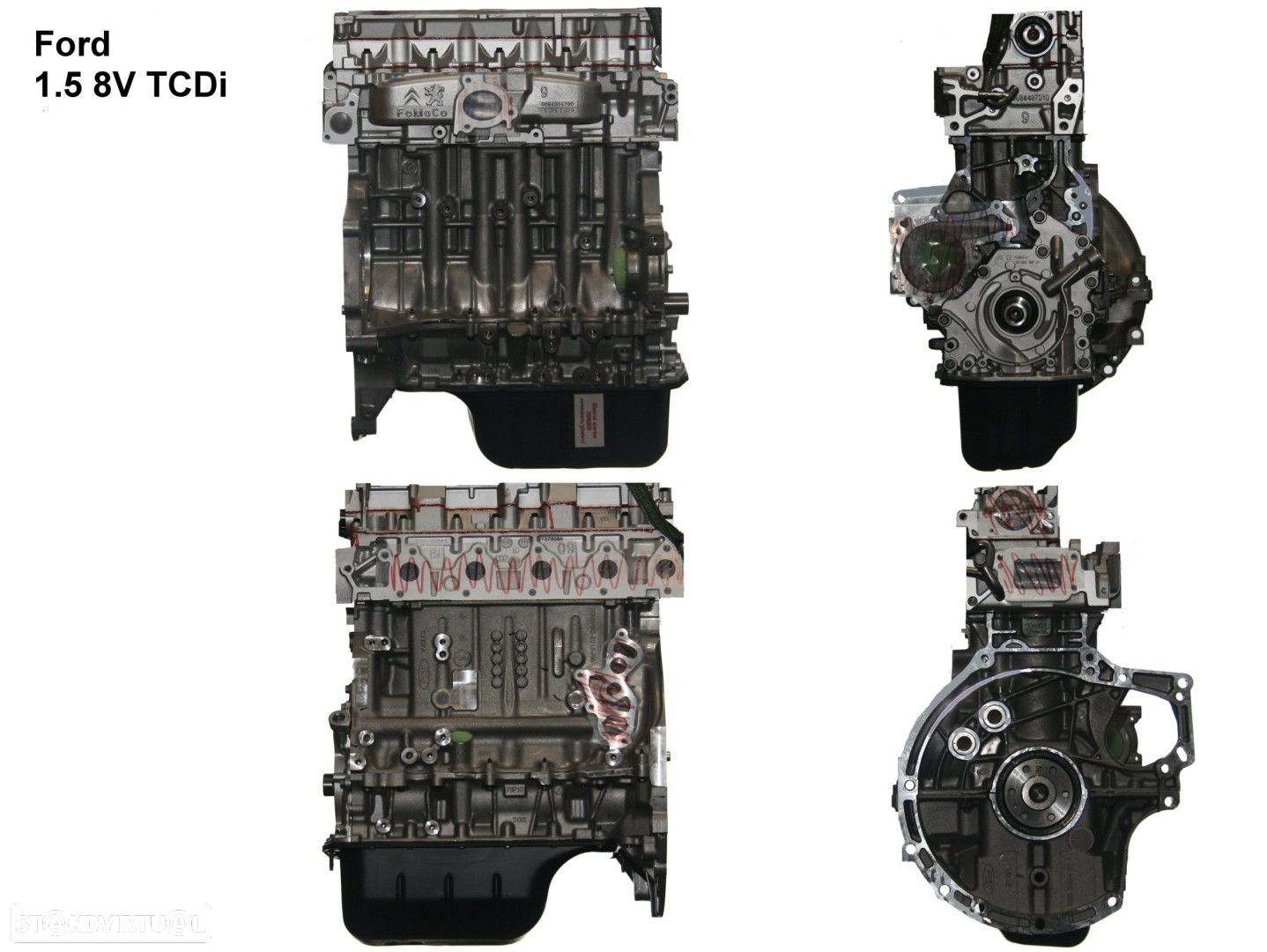 Motor  Reconstruído FORD TRANSIT CONNECT 1.5 TDCI XVGA - 1