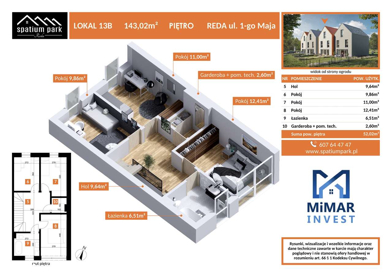 Dom przy Parku ul .1 Maja  wysoki standard Fotowoltaika okna Premium - Pełny obrazek: 4/15