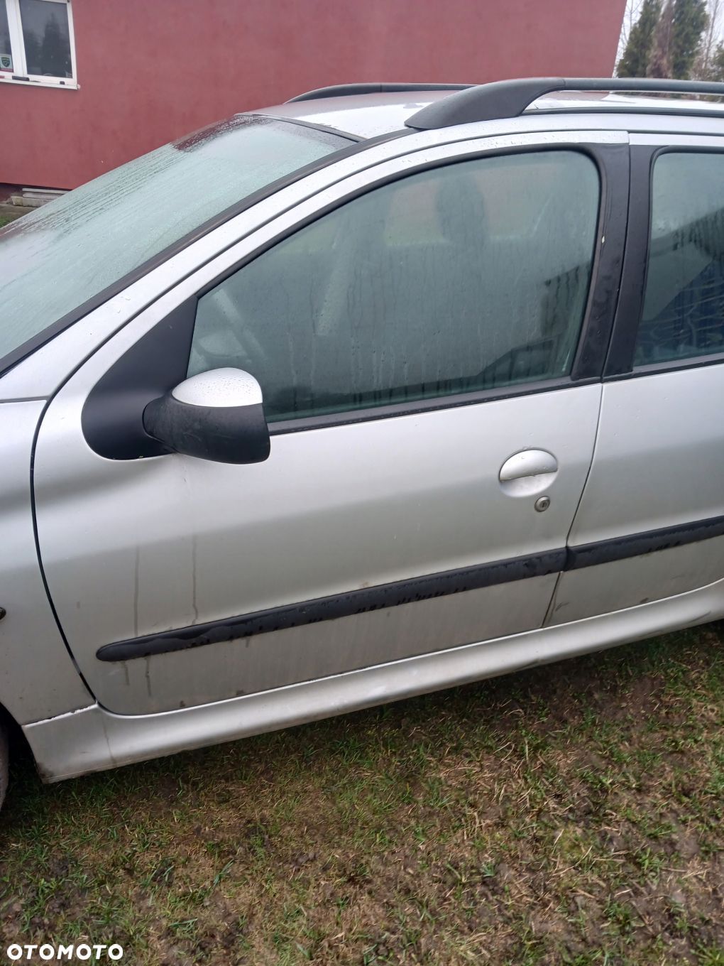 DRZWI LEWY PRZÓD PEUGEOT 206 SREBRNE EZR - 1