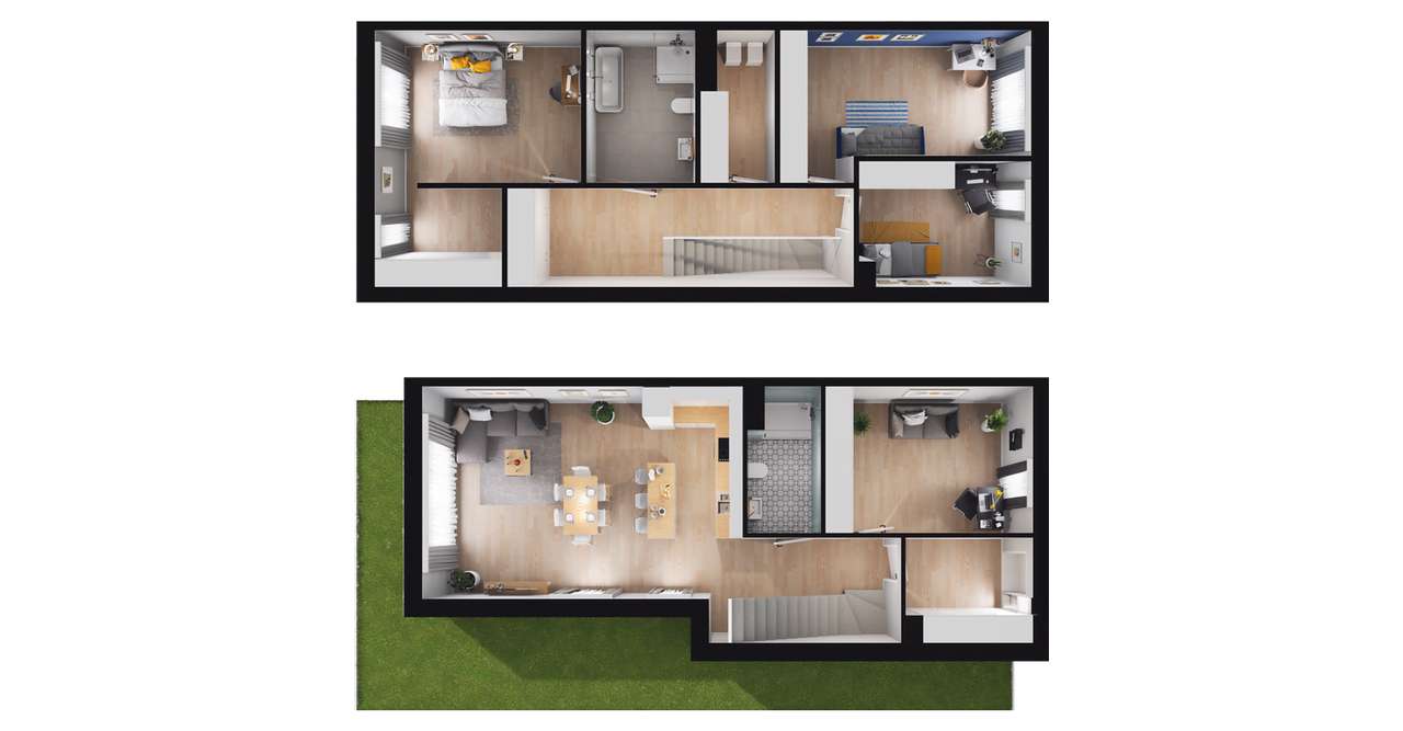 5-pokojowy dom 135m2 + ogródek Bez Pośredników - Pełny obrazek: 2/8