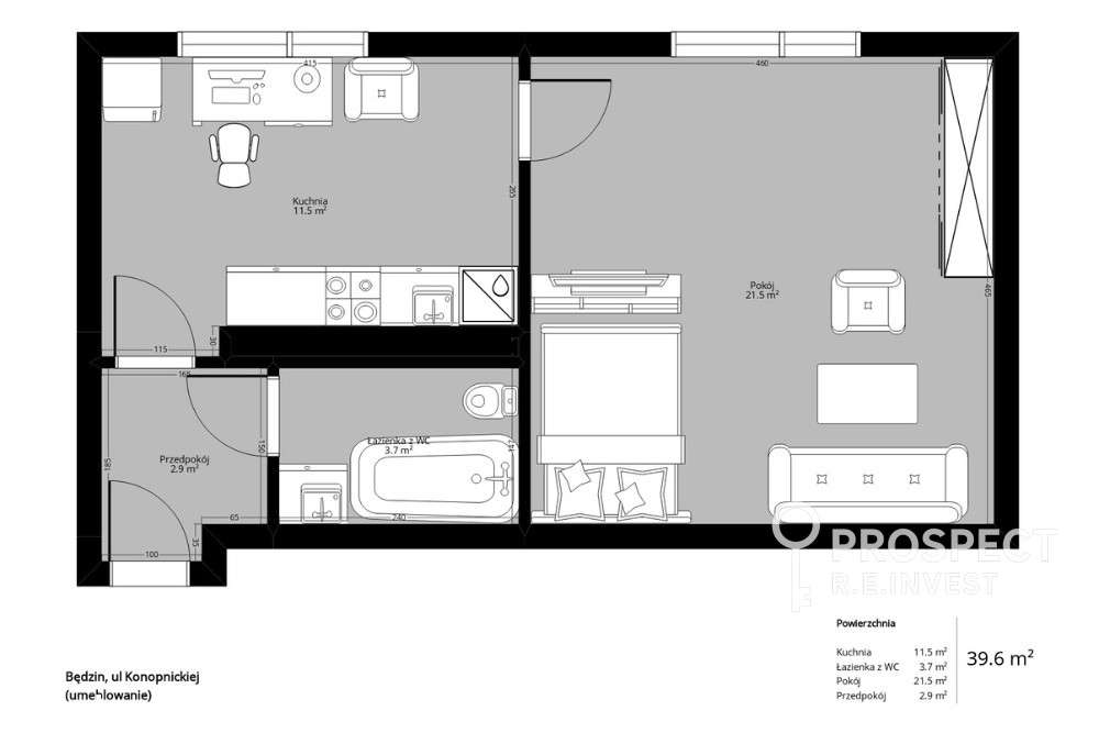 Brak prowizji! Duża Kawalerka  w zielonej okolicy!-2