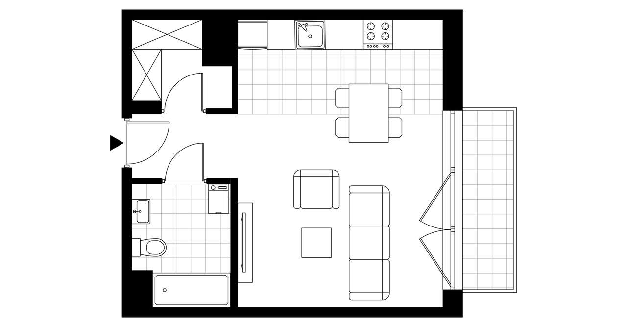 Taczaka 5 | apartament 1-pok. | A/3/17 - Pełny obrazek: 4/9