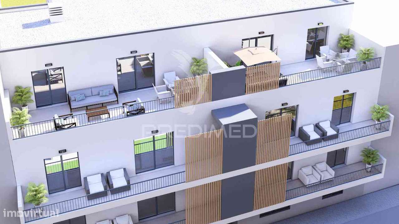 T1 num 1º andar, edifício em construção, central - fracção H - Grande imagem: 5/27