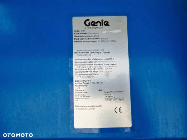 Genie S-85, 860SJ - M381 - 14