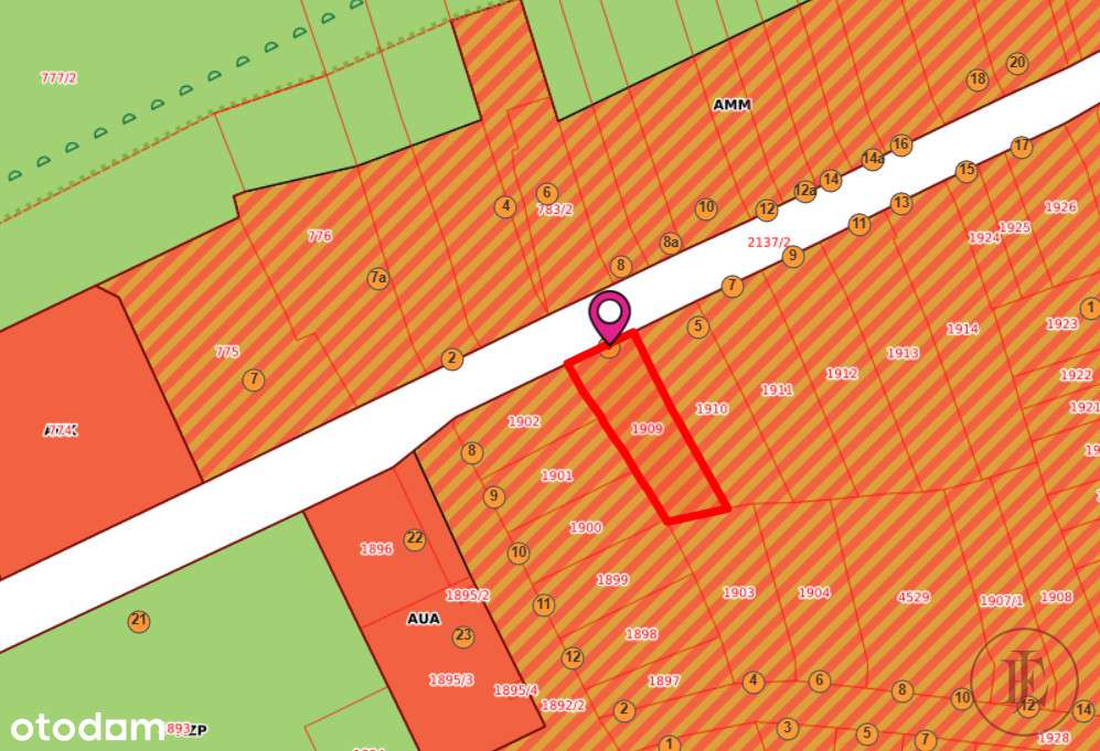 Działka dla dewelopera, centrum Rzgowa, Mpzp-6