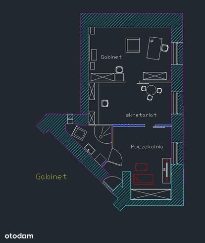 Gabinet 48 m2 - na parterze -Kraków ul.Wietora 2