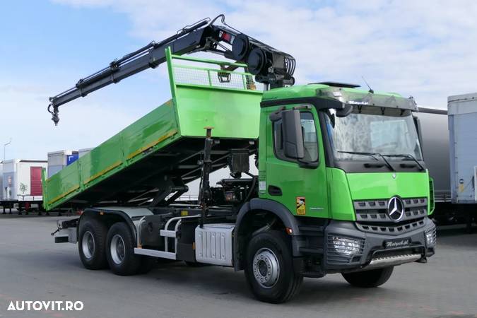 Mercedes-Benz AROCS 2636 / BASCULANTE - 6,15 M / HDS HIAB 162 - 10,1 M / EURO 6 - 4