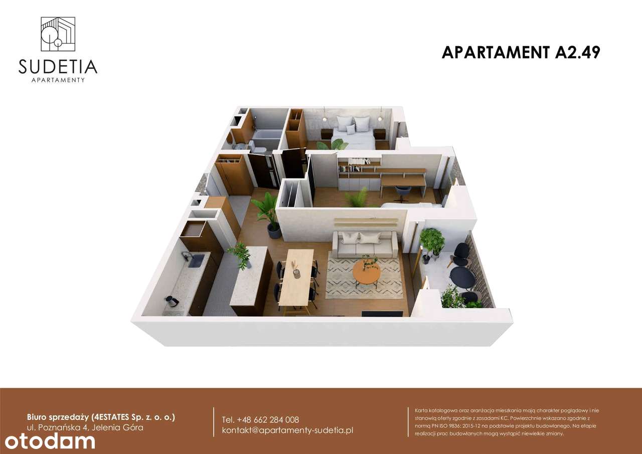 Apartamenty Sudetia | mieszkanie 3-pok. | A2.49 - Pełny obrazek: 3/8