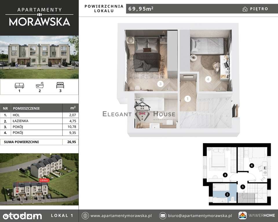 4pokoje/ 3 kondygnacje/ogródek/ poddasze użytkowe-11