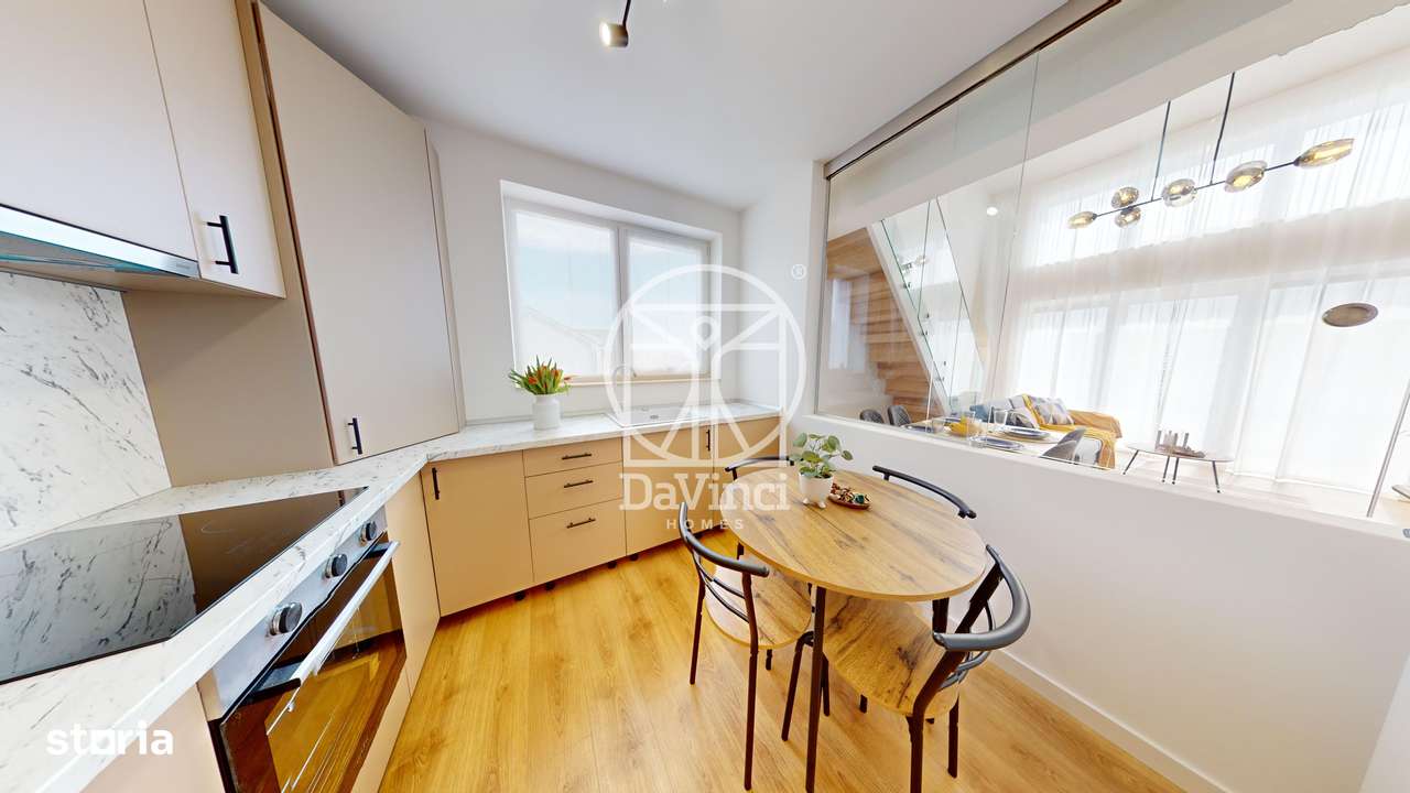 Penthouse 3 camere, intabulat, finisat la cheie, contoare montate-3