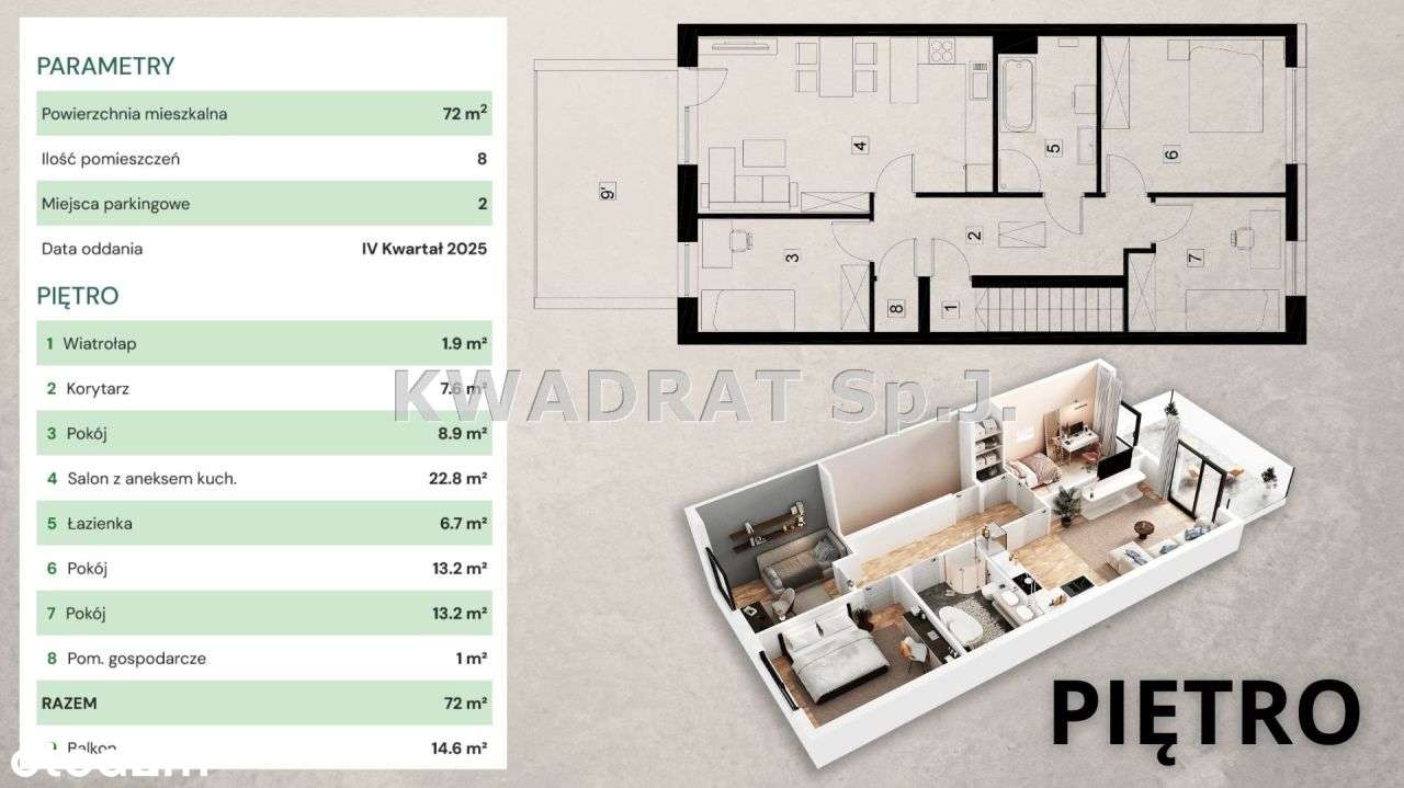Nowoczesne mieszkania o pow. 72 m2 - Hanulin - Pełny obrazek: 5/6