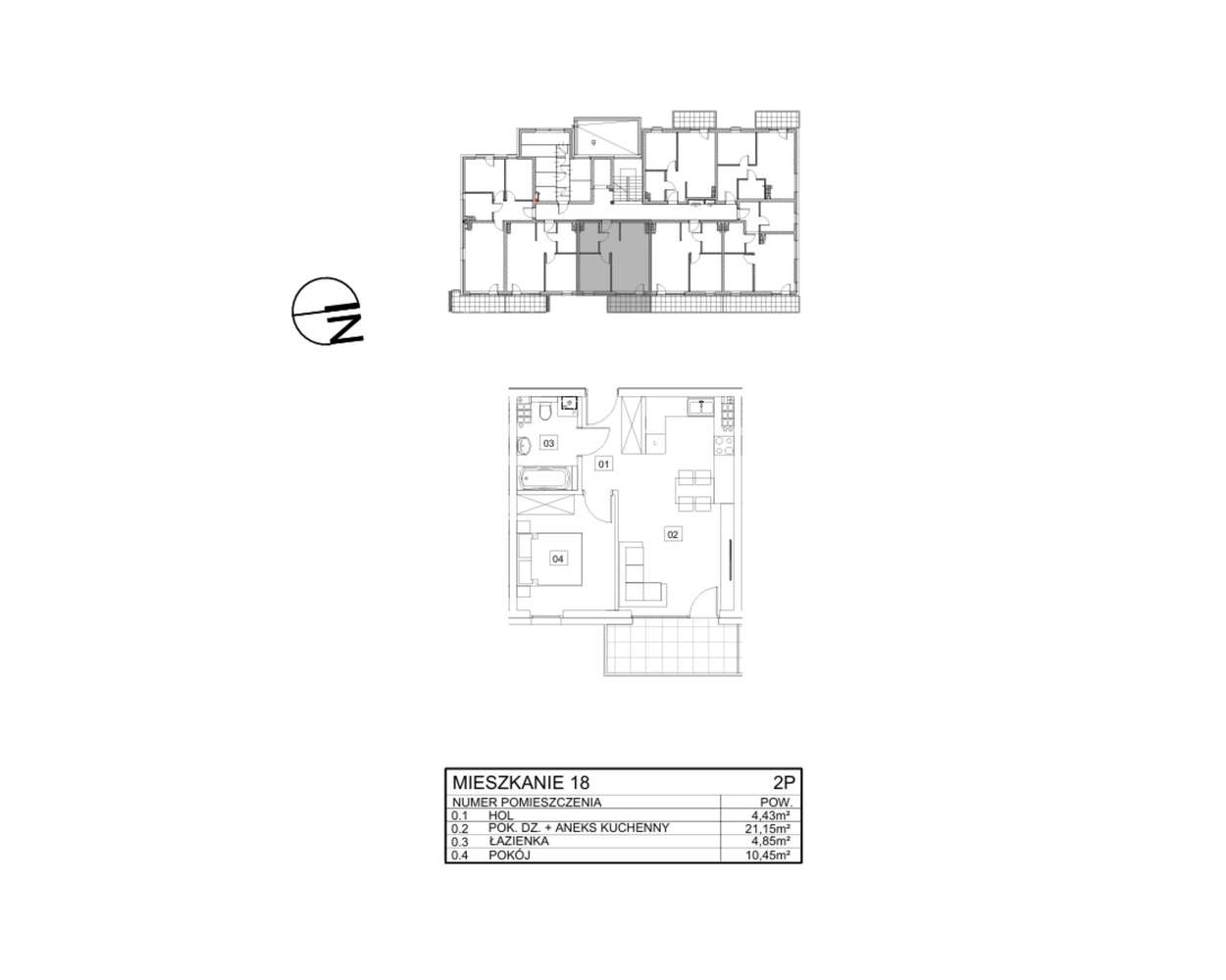 2-pokojowe mieszkanie + balkon - Osiedle Młodych 2.0 - 4 budynek-5