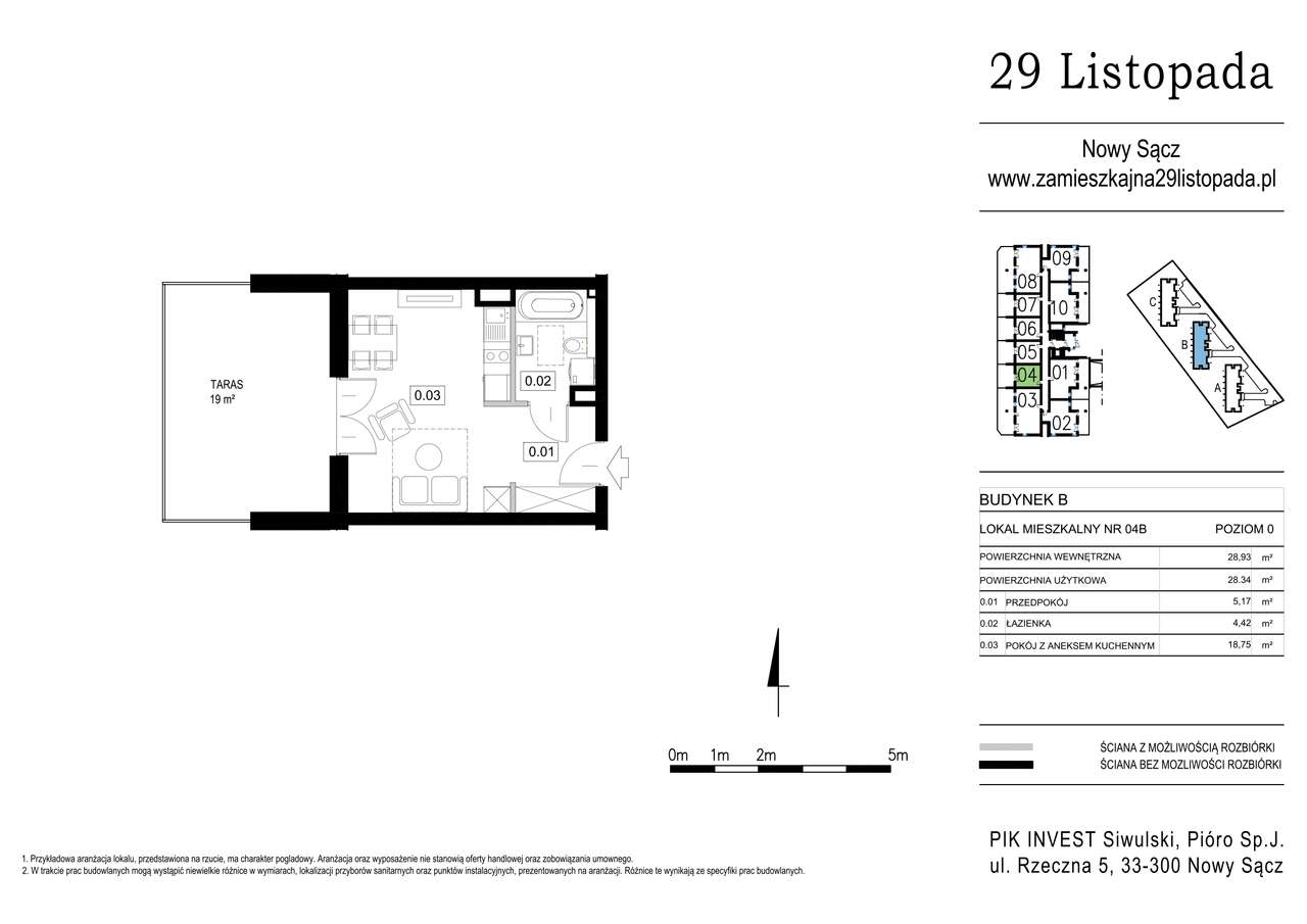 29 Listopada | mieszkanie B04 - Pełny obrazek: 2/8