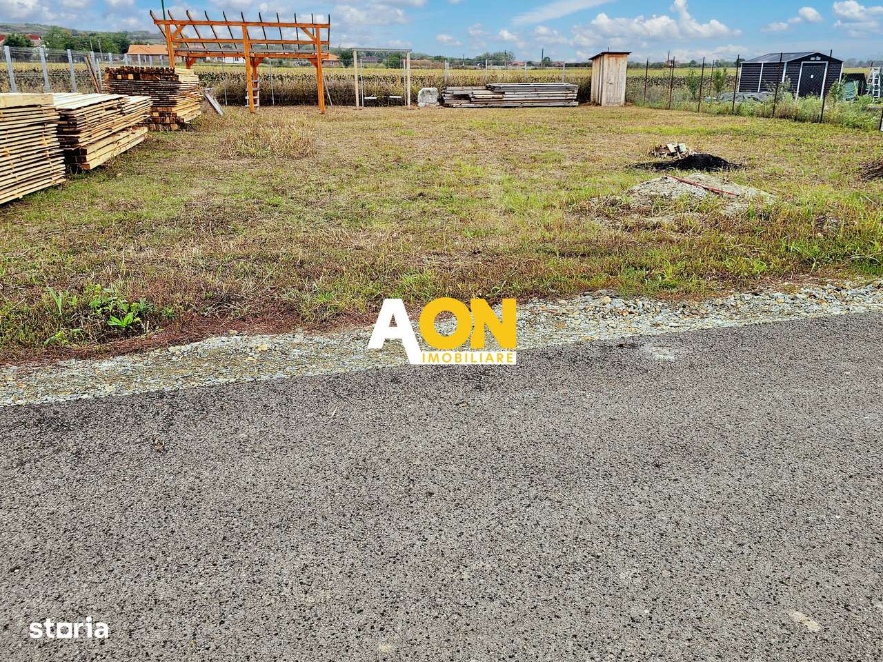 Teren 600 mp, proiect casă 4 camere + autorizație și utilități, Ciugud - Imagine principală: 2/8