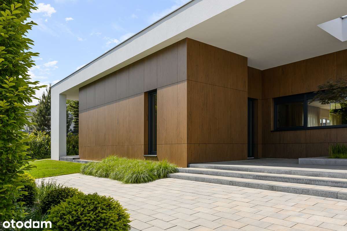 Wykończona willa na zamkniętym osiedlu tuż przy granicy Wrocławia. - Pełny obrazek: 1/18