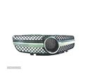 GRELHA FRONTAL PARA MERCEDES SL R230 01-12 LOOK SPORT AMG CROMADA PRETA - 2